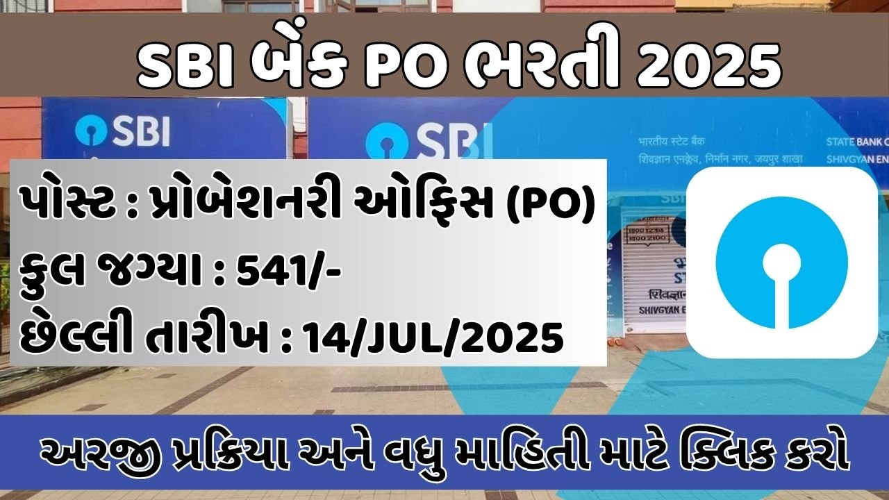 SBI Bank PO Recruitment 2025
