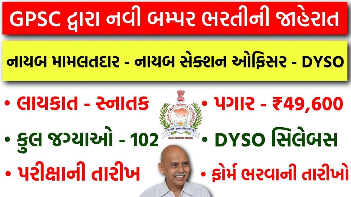 GPSC DySO Recruitment 2025